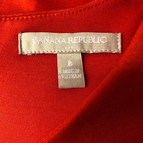 Banana Republic Womens Orange Keyhole Sheath Dress Size 8‎ - Picture 6 of 6